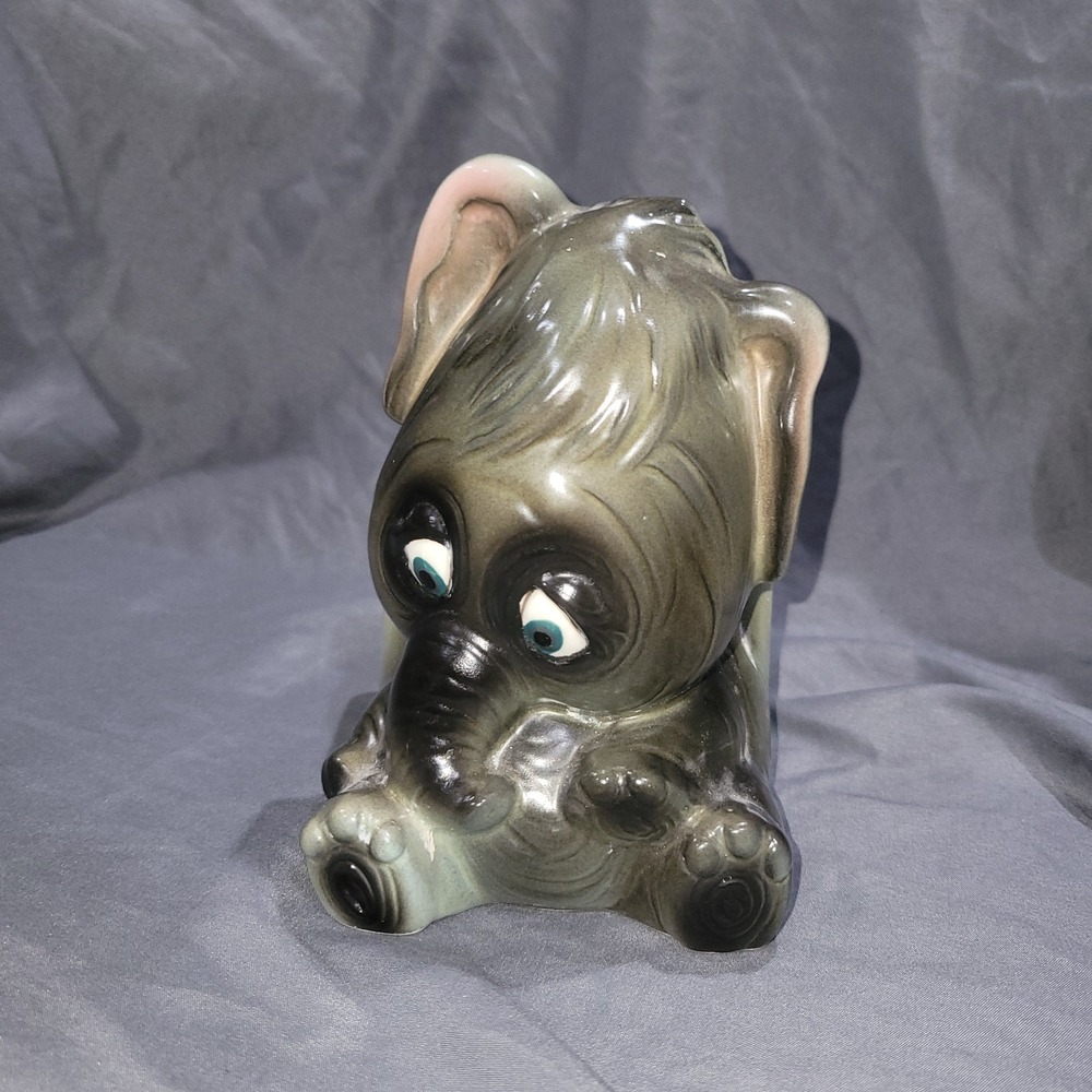 Vintage Japan Ceramic Leo Goldman Elephant Planter MCM